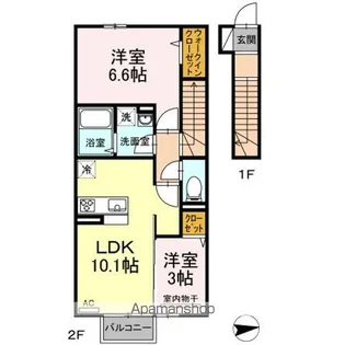 チェリーガーデン【2階】の間取り