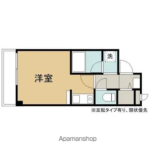 リエス上ノ橋【202号室】の間取り
