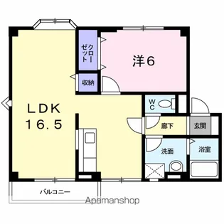 プラドール田川【2階】の間取り
