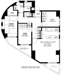 クロムハイツ【6階】の間取り