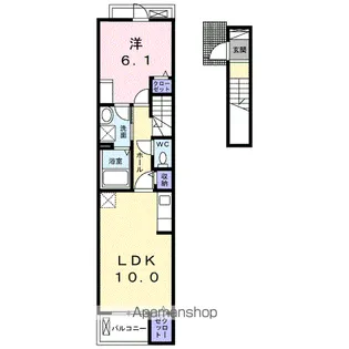 サン・ヴェールⅡ【2階】の間取り