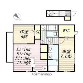 ガーデンヒルズ A【2階】の間取り
