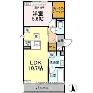 セレスティア旭町【1階】の間取り