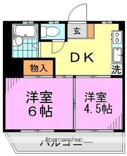 丸善高円寺ハイツ【3階】の間取り