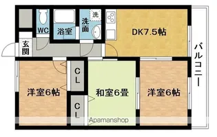 サランバン金剛Ⅱ【4階】の間取り