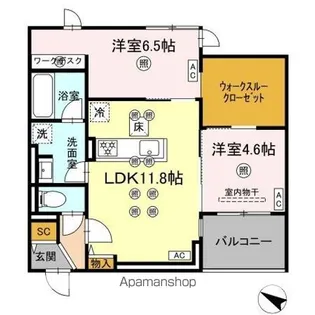 GrandValley 博多(グランバレ ハカタ)【1階】の間取り