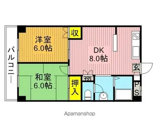 ベルハイツ恋ヶ窪【4階】の間取り