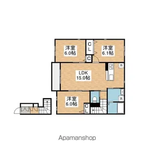 アーク川名【201号室号室】の間取り