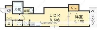 リスブラン中野【1階】の間取り