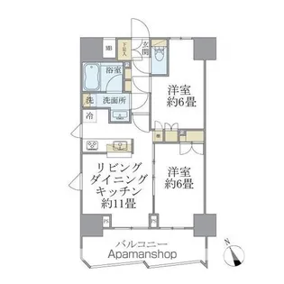 SOLEADO早稲田【5階】の間取り