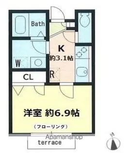 メゾン・シャルム【1階】の間取り