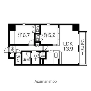 BLASTO Residence【8階】の間取り