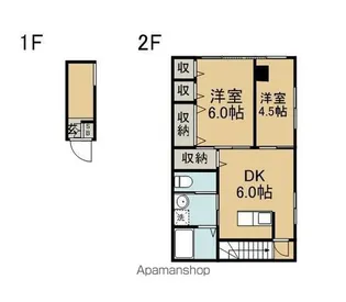 フェリーチェ大工【特2号室】の間取り