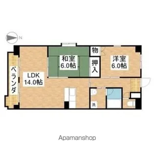 メゾン西山【4-A号室】の間取り
