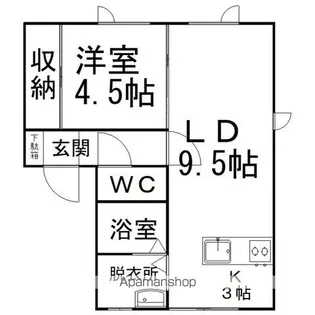 七条ハイツ【2-B号室】の間取り