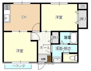 エーデルヴィラ【1階】の間取り