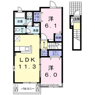 パール F・Ⅰ【2階】の間取り