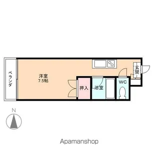 サンビレッジ【105号室】の間取り