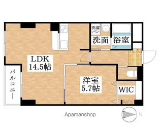 エルミタージュ【203号室】の間取り