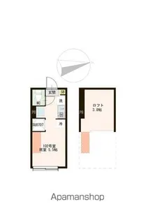 AURORA FUJIMIDAI【1階】の間取り