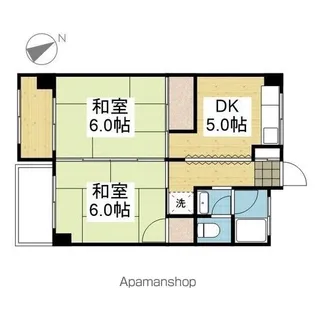 第18みのりハイツ福音寺【3階】の間取り