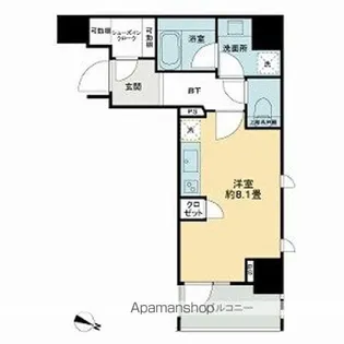 ライオンズ千代田岩本町ミレスーKDA【5階】の間取り