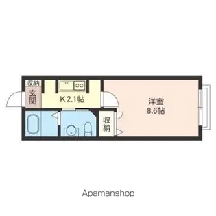 NARITA EST MAISON(ナリタエストメゾン)【102号室】の間取り