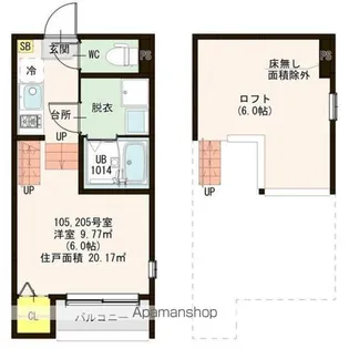 ルーエ町南【1階】の間取り
