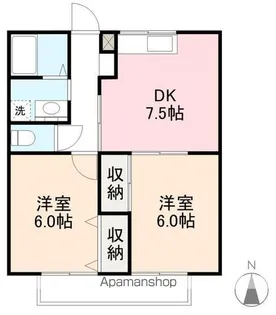 エクセレントハイツ木太【A203号室】の間取り