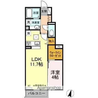 ベル・アヴニール B【1階】の間取り