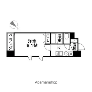 ベルファース川原通【3階】の間取り