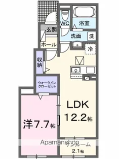 ローズ ガーデン 櫛川B【1階】の間取り