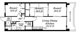 ビバリーマンションⅤ【602号室】の間取り