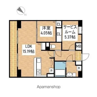 アプリーレ千代田【12階】の間取り