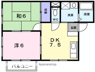 シーソンメゾン【1階】の間取り