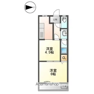 アーバンハウスTAKADA【2階】の間取り