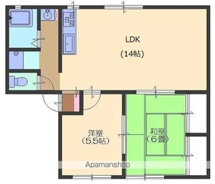 すみたハイツ【202号室】の間取り