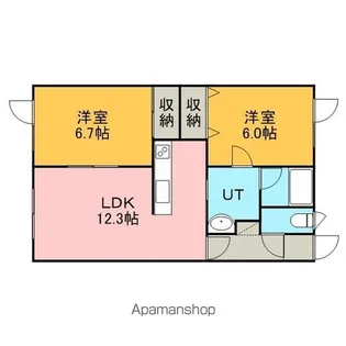 セトル柏木A【204号室】の間取り
