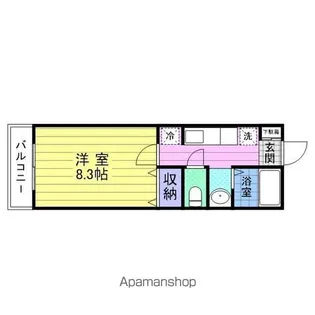 グランツ・Y【1階】の間取り