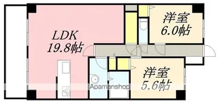 シャトーム大森【602号室】の間取り