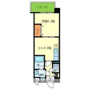 サンセール・ヴィラ【406号室号室】の間取り
