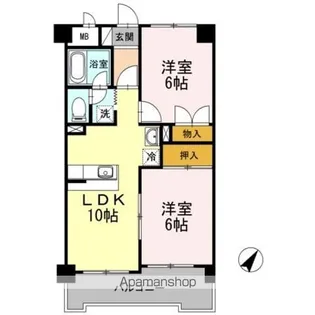 グリーンリーフ泉【3階】の間取り