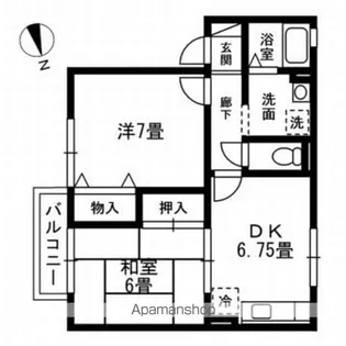 NF角五郎ハイツ【1階】の間取り