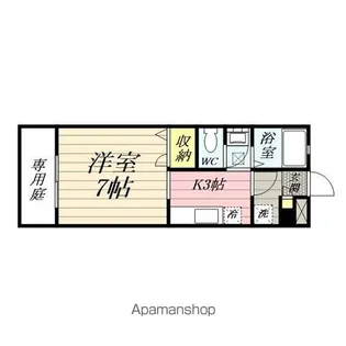 クライン・ブリュッケD【1階】の間取り