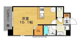 ラファセエスペランサ大濠【6階】の間取り