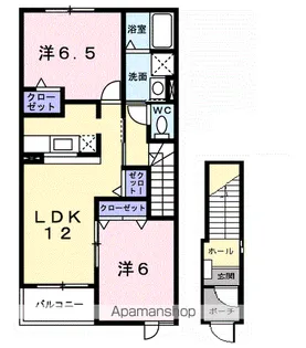 アヴニールⅩⅢ【2階】の間取り