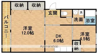マンションエスポワール【3階】の間取り