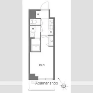 ケイディーエックスレジデンス原木中山【5階】の間取り