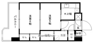 エステートマンション赤坂けやき通り【1階】の間取り