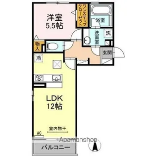 ル・ショコラ【1階】の間取り